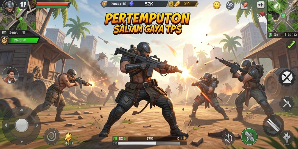 Gameplay 5ZK yang mendebarkan dengan aksi menegangkan.