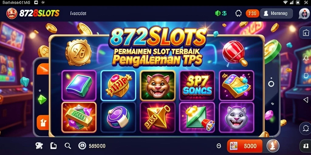 Tampilan gameplay 8728SLOTS yang menantang dan penuh warna.