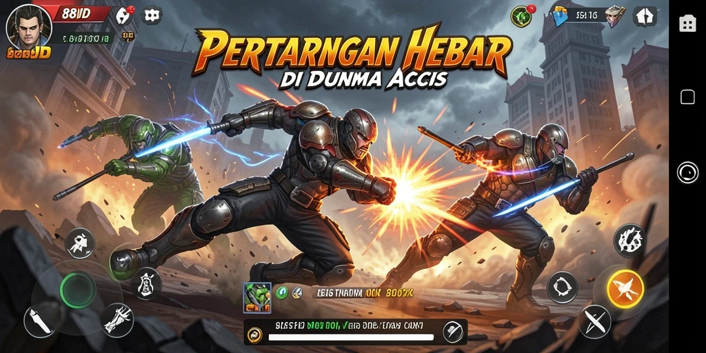 Screenshot 88ID menunjukkan aksi pertarungan yang intens dan mendebarkan.