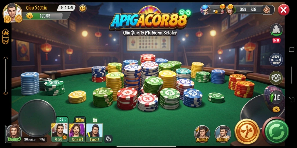 Gameplay seru QiuQiu di APIGACOR88 yang menarik dan kompetitif.