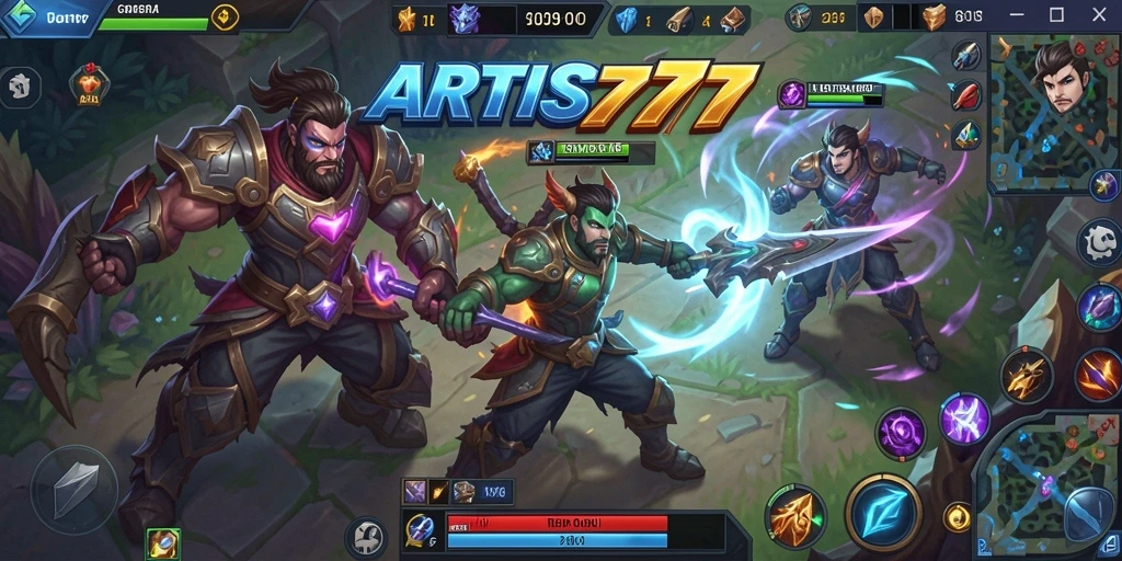 Tampilan gameplay seru di ARTIS777 dengan karakter yang beragam.