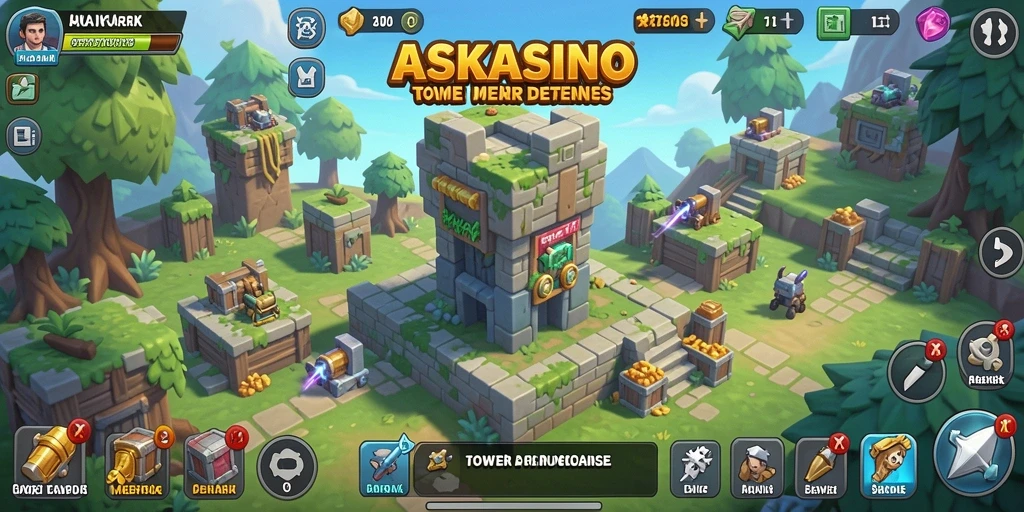 Screenshot gameplay Tower Defense yang menarik dan penuh aksi.