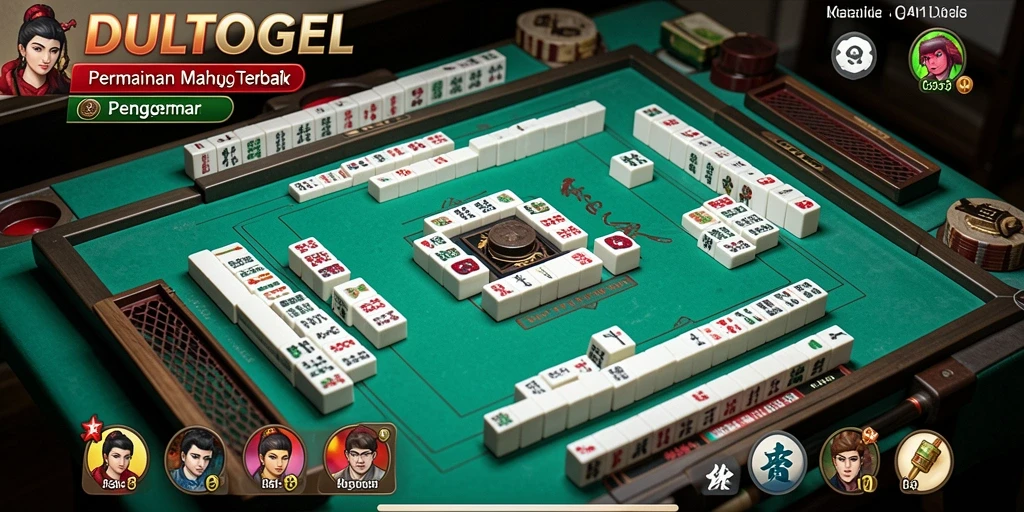 Screenshot gameplay DULTOGEL menampilkan keseruan bermain Mahjong.