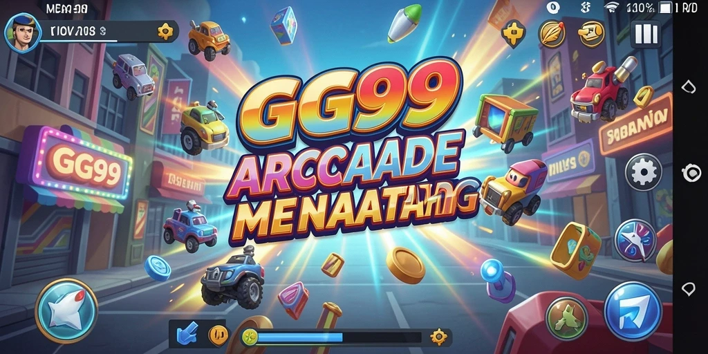 Tampilkan momen mendebarkan dari gameplay Arcade GG99.