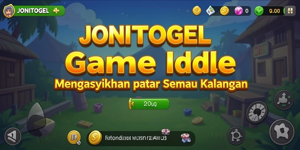 Tampilan gameplay Idle JONITOGEL yang mengasyikkan dan menarik.