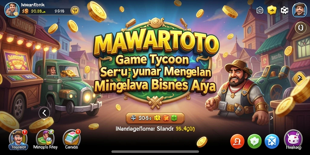 Screenshot gameplay MAWARTOTO yang menampilkan pengelolaan bisnis yang seru.
