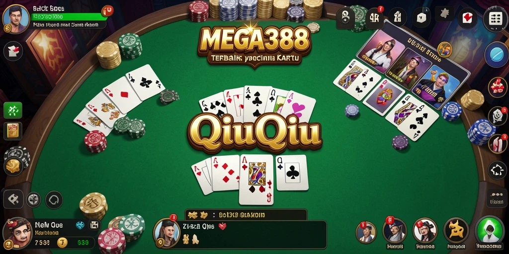 Tampilan gameplay QiuQiu yang seru dan interaktif.