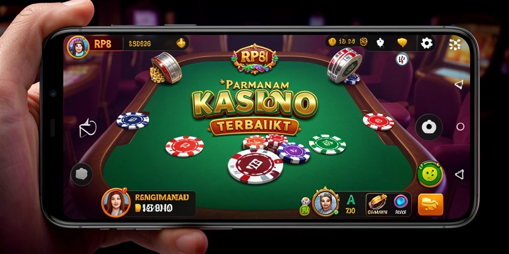 Screenshot RP8 menampilkan gameplay seru dan mengasyikkan dari permainan Kasino.