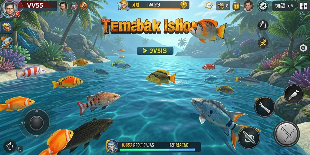 Tampilan gameplay menarik dari permainan Tembak Ikan yang seru.