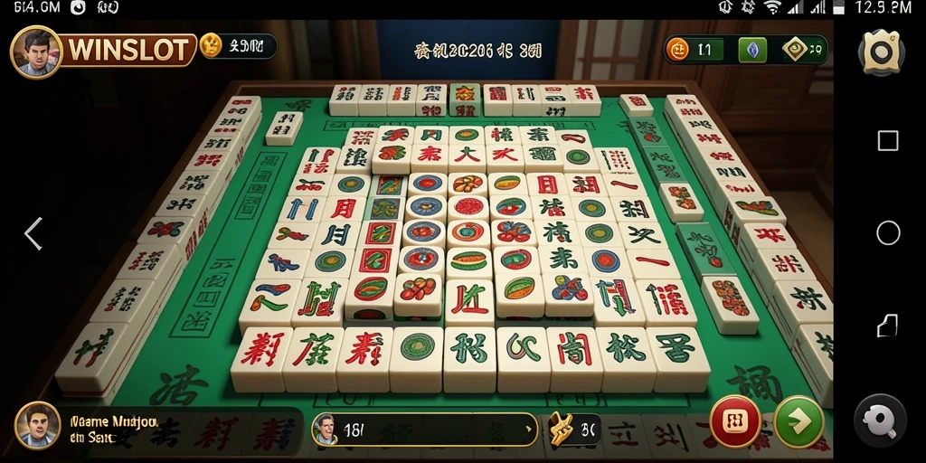 Tampilan gameplay Mahjong yang menarik dan menantang di WINSLOT.